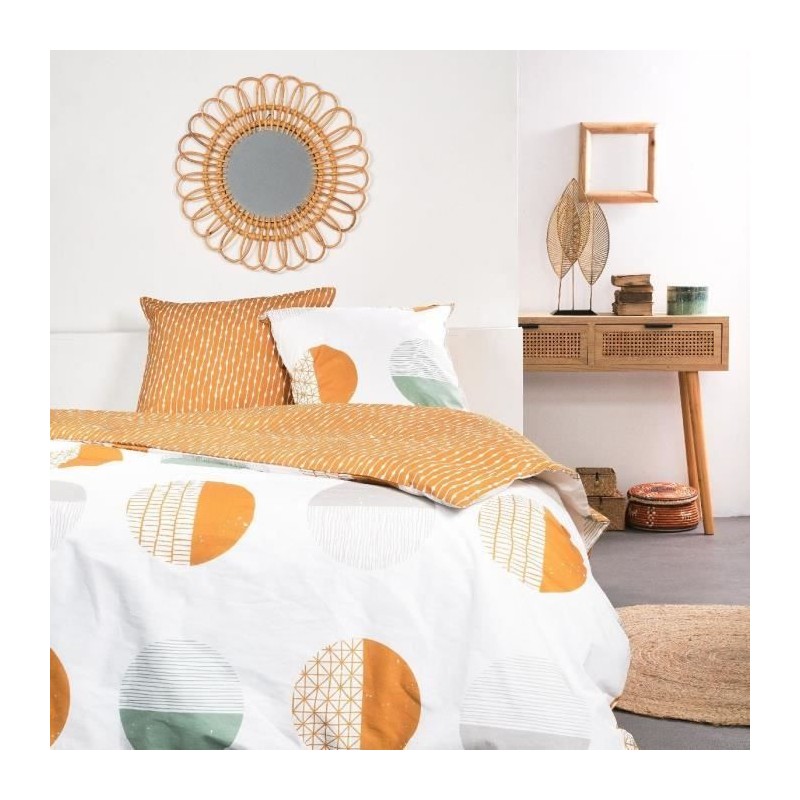Parure de lit - TODAY - Sunshine - 2 personnes - 260x240cm - Coton - Autres m...