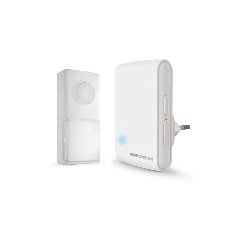 Carillon sans fil SCS SENTINEL EcoBell 100 enfichable - 25 mélodies - Portée ...