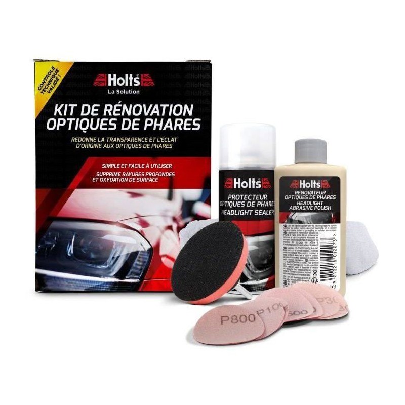 Kit Rénovateur d'optique de phare - HOLTS