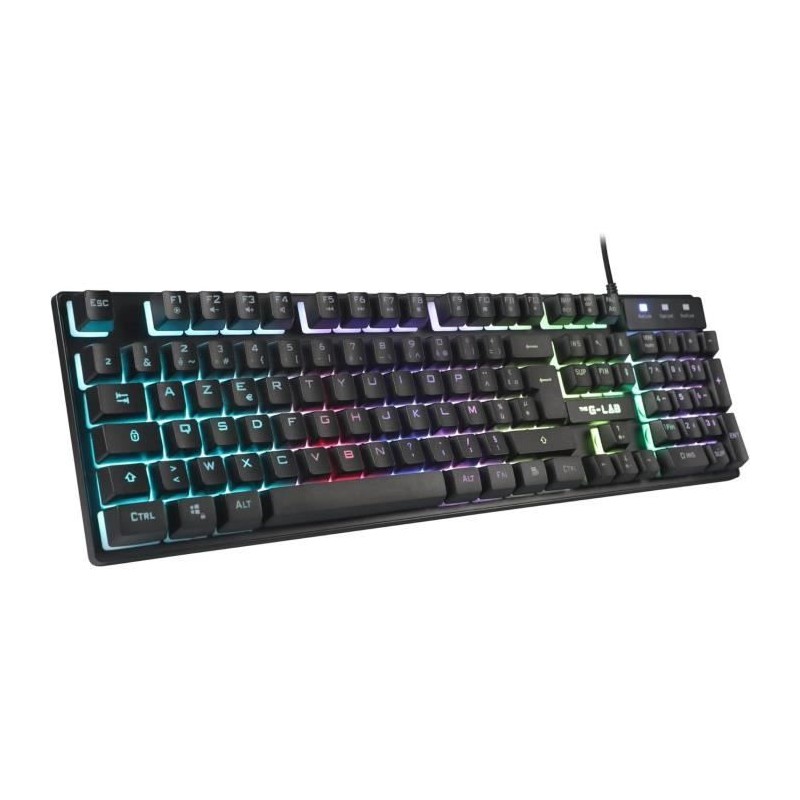 Clavier Gaming - Membrane RGB - THE G-LAB - KEYZ-CAESIUM/FR - FR Layout - 12 ...
