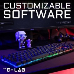 Clavier Gaming - Membrane RGB - THE G-LAB - KEYZ-CAESIUM/FR - FR Layout - 12 ...