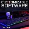 Clavier Gaming - Membrane RGB - THE G-LAB - KEYZ-CAESIUM/FR - FR Layout - 12 ...
