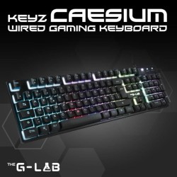 Clavier Gaming - Membrane RGB - THE G-LAB - KEYZ-CAESIUM/FR - FR Layout - 12 ...