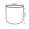ELHO Pot de fleurs rond B.for Soft - Noir - Ø 35 x H 32 cm - Intérieur - 100%...