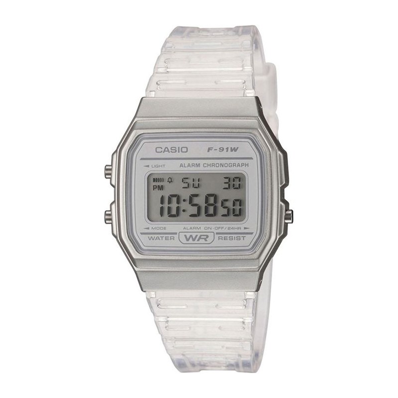CASIO Collection Montre F-91WS-7EF chrono, alarme, calendrier auto