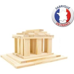 Jeu de construction en bois - JEUJURA - TECAP 3XL - 200 planchettes - Mixte -...