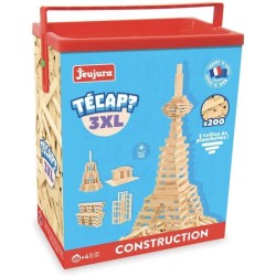 Jeu de construction en bois - JEUJURA - TECAP 3XL - 200 planchettes - Mixte -...