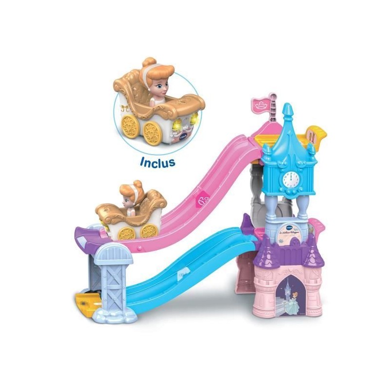 VTECH TUT TUT BOLIDES DISNEY PRINCESSES - CHÂTEAU - TOBOGGAN ENCHANTÉ