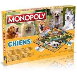 Monopoly Chiens Jeu de société, Monopoly mettant en vedette les chiens de dif...