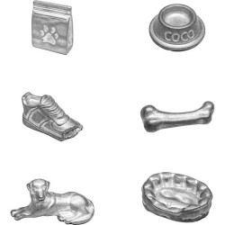 Monopoly Chiens Jeu de société, Monopoly mettant en vedette les chiens de dif...