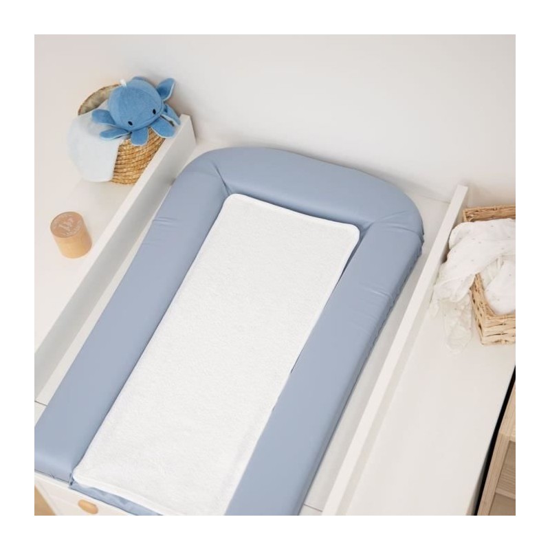 Matelas a  langer avec 2 éponges amovibles - Bleuet - 42 x 70 cm