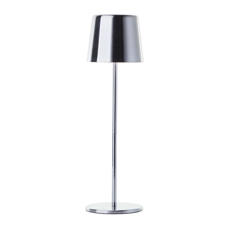 Lampe a poser d'extérieur - BRILLIANT - XAANA - Rechargeable - Chrome - LED -...