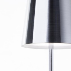 Lampe a poser d'extérieur - BRILLIANT - XAANA - Rechargeable - Chrome - LED -...