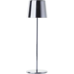Lampe a poser d'extérieur - BRILLIANT - XAANA - Rechargeable - Chrome - LED -...