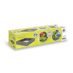 SMOBY Bac Square Garden 2 en 1 : bac a sable et carré potager - 76x76cm - Bâc...