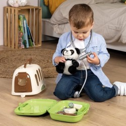 Smoby - Mallette vétérinaire - 1 peluche panda et de nombreux accessoires - P...