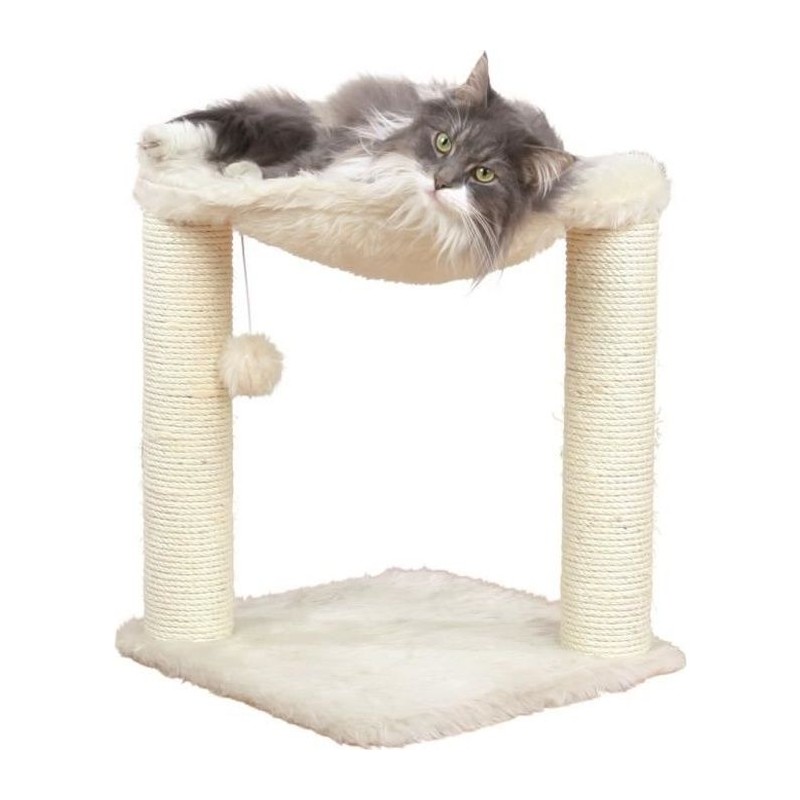 TRIXIE Arbre a chat griffoir Hamac 50 cm creme