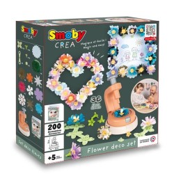 Smoby - Loisirs créatif - Set de création fleurs objets décoratifs - 200 acce...