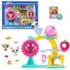 BANDAI - Littlest Pet Shop - Coffret Fun Factory - Ensemble de jeu avec 2 ani...