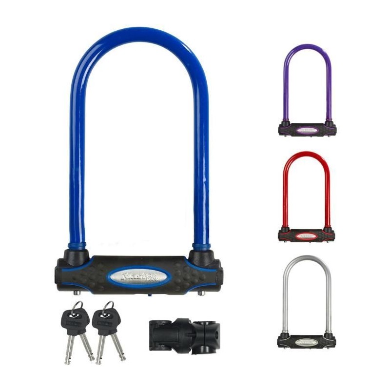 Antivol Vélo U a Clé - MASTER LOCK - 8195EURDPROCOL - Corps en Acier Cémenté ...
