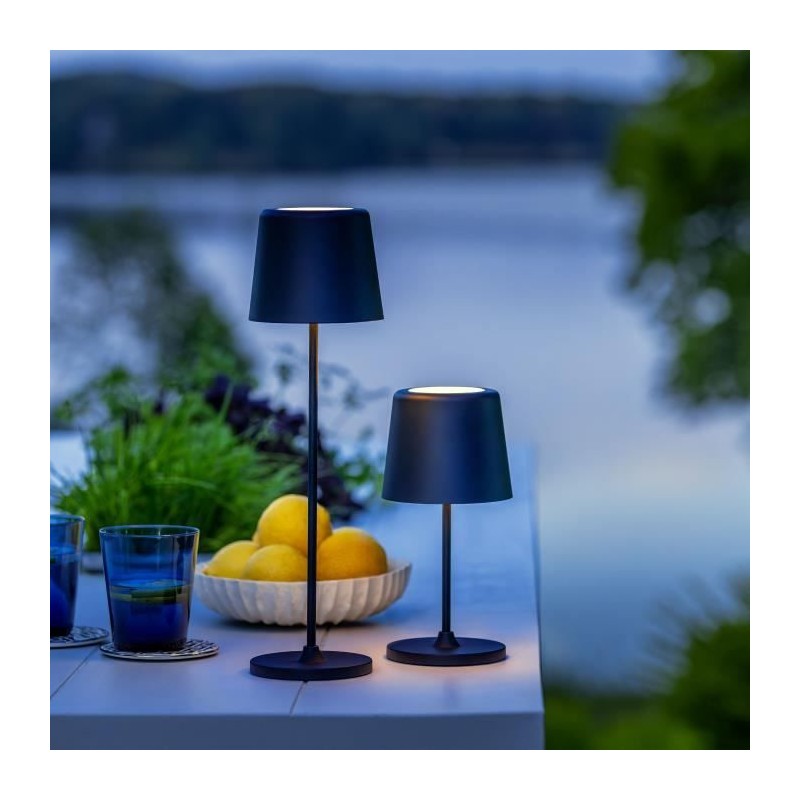 Lampe a poser LED KAAMI BRILLIANT - Noir - Extérieur - 2W - IP44 - Métal et p...