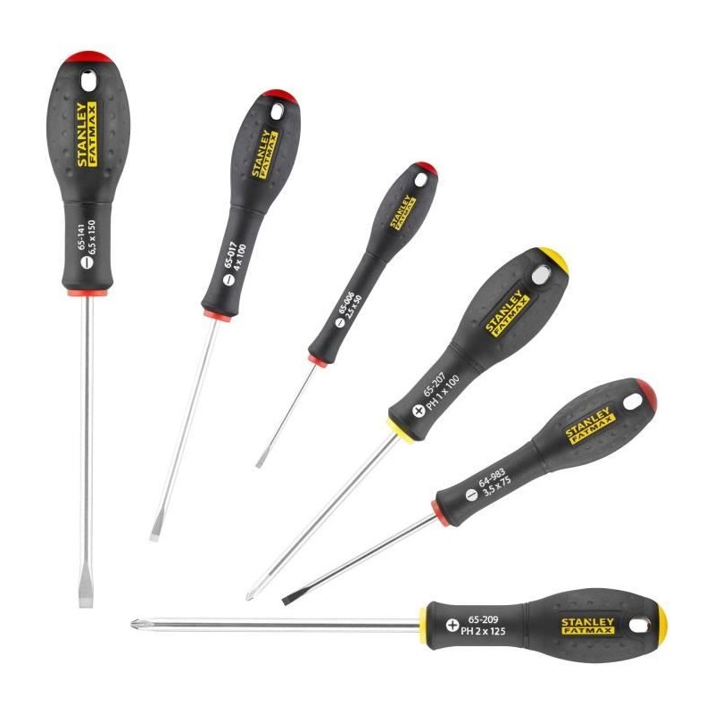 Jeu de 7 Tournevis - STANLEY FATMAX - FMHT0-62627 - Electricien + Mecanicien ...