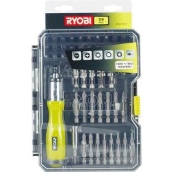 RYOBI - Coffret 59 accessoires vissage - boulonnage PH / PZ / SL / HEX / TX a...