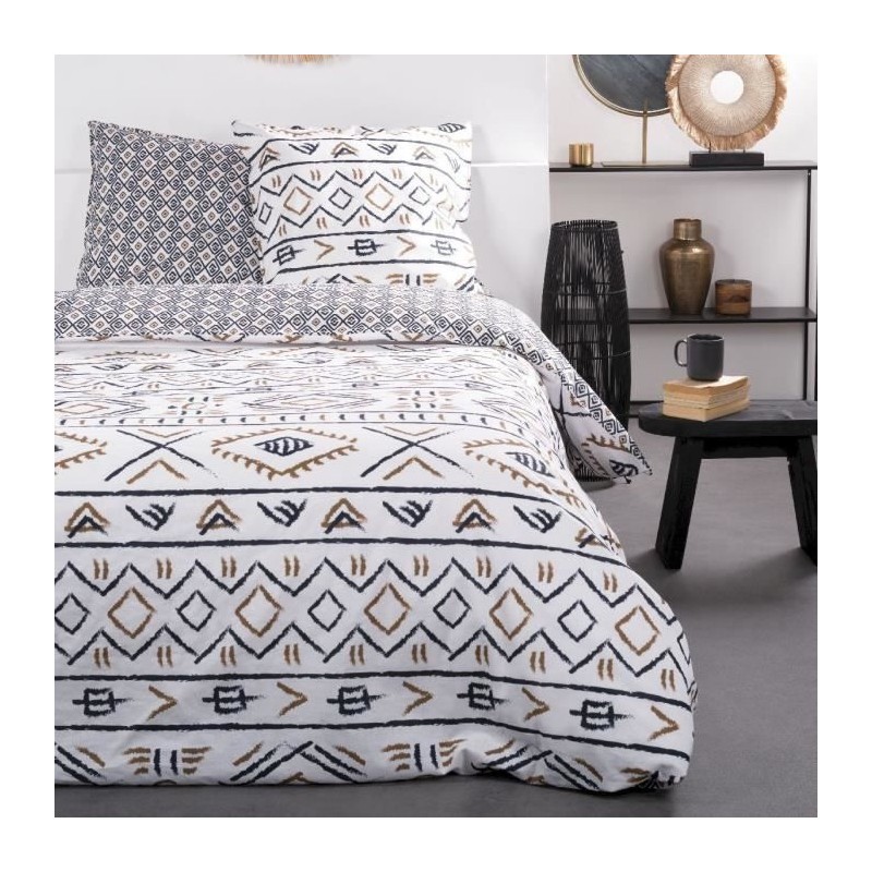 Parure de lit - TODAY - Sunshine - 116537 - 2 personnes - 240x260cm - Coton -...