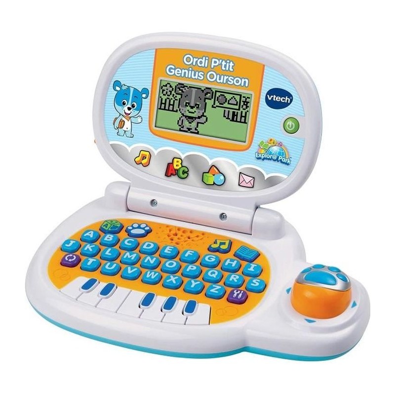 Ordinateur Éducatif Enfant VTECH P'tit Genius Ourson Bleu -