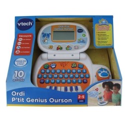 Ordinateur Éducatif Enfant VTECH P'tit Genius Ourson Bleu -