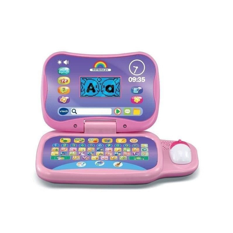 Ordinateur éducatif VTECH ORDI GENIUS PRO ROSE pour enfants de 3 a 7