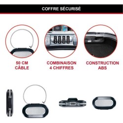 Mini Coffre-fort Portable - MASTER LOCK - 5900EURD - Avec Câble - Combinaison...