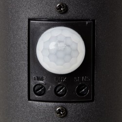 Potelet extérieur avec détecteur de mouvement DODY E27 - BRILLIANT - Noir - C...