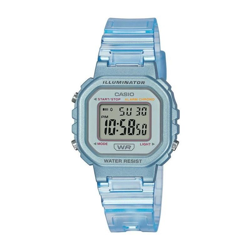 Montre Casio Vintage Femme Bleu et Transparent - CASIO - Quartz - Digital - F...