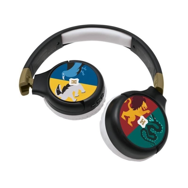 HARRY POTTER - Casque 2 en 1 Bluetooth - Filaire confortable et pliable pour ...