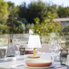 Lampe de table sans fil - LUMISKY - STANDY MINI WOOD - H25 cm - Pied en bambo...