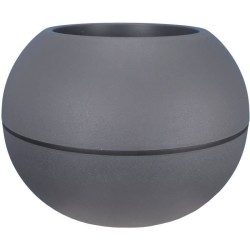 Pot de fleurs Boule - RIVIERA - Granit - D40 H28 cm - Gris