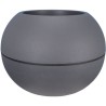 Pot de fleurs Boule - RIVIERA - Granit - D40 H28 cm - Gris