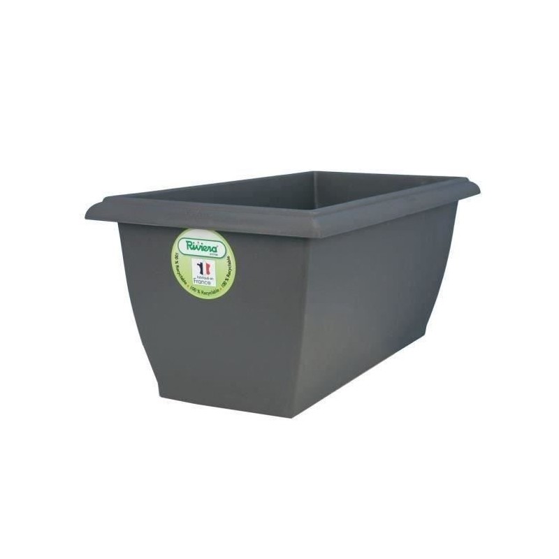Jardiniere - RIVIERA - Evolution - 78,5x39x31,5 cm - 64 L - Gris