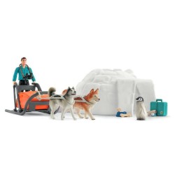 Coffret Expédition en Antarctique, figurines animaux sauvages,
