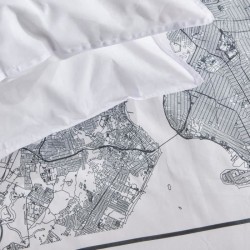 Parure de lit - TODAY - JAVA - 2 personnes - 240x220 cm - Coton - Imprimé New...