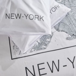 Parure de lit - TODAY - JAVA - 2 personnes - 240x220 cm - Coton - Imprimé New...