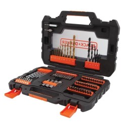 Coffret perçage vissage - BLACK+DECKER - A7231-XJ - 76 Accessoires - forets, ...