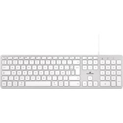 Clavier Filaire - BLUESTORK - KB Mac - Compatible Mac - Blanc