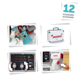 Smoby - Malette médicale  - Nombreux accessoires de médecin - Dés 3 ans - Fab...