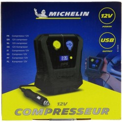 Compresseur mini 12V digital - MICHELIN - Gonflage de 0.05 bars jusqu'a 3.5 bars