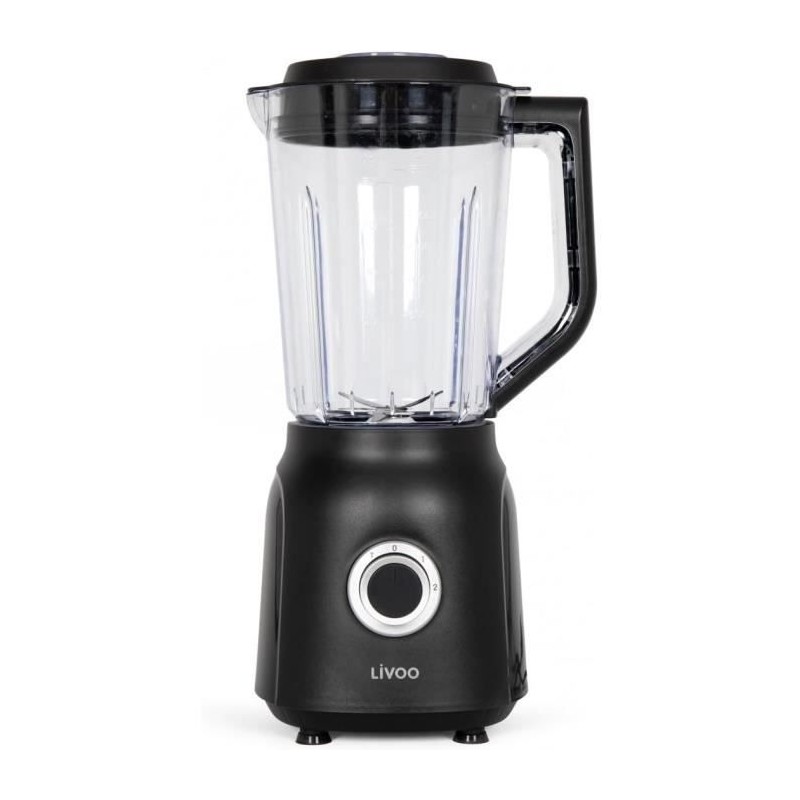 Blender - LIVOO - 1,5 L - 600 W - 22 000 tours/min - 2 vitesses - Noir