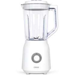 Blender - LIVOO - 1,5 L - 600 W - 22 000 tours/min - 2 vitesses - Turbo blanc