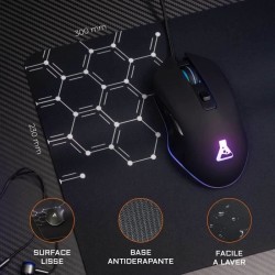 Pack Gamer 3 en 1 - The G-Lab - COMBO HELIUM - Souris Filaire - Clavier Filai...