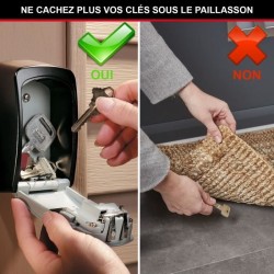 MASTER LOCK Boite a clés sécurisée [Medium] [Fixation murale] - 5401EURD - Se...